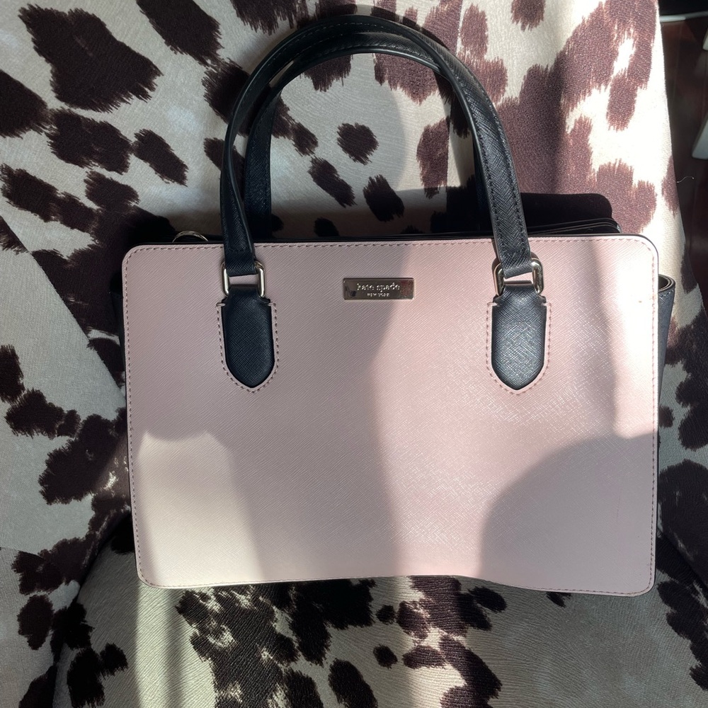 Kate Spade Pink and Black Satchel